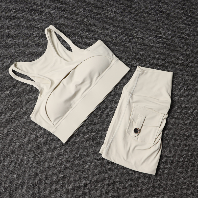 Pilates Yoga Leggings - Pantaloncini fitness Set da yoga Tuta
