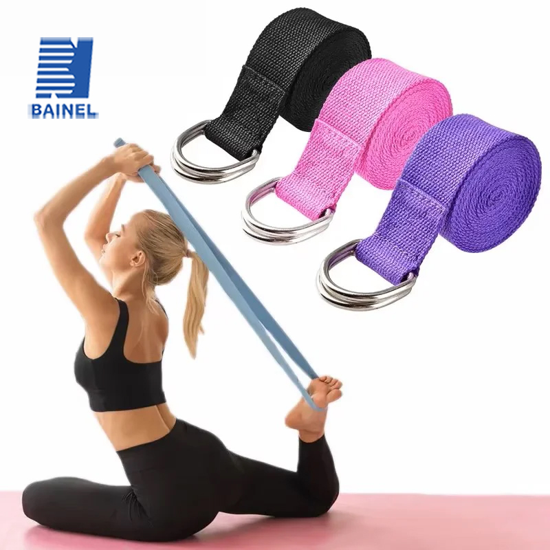 Pilates Yoga Ring Exercises - 183*3.8 cm Cinghia di Yoga Cotone