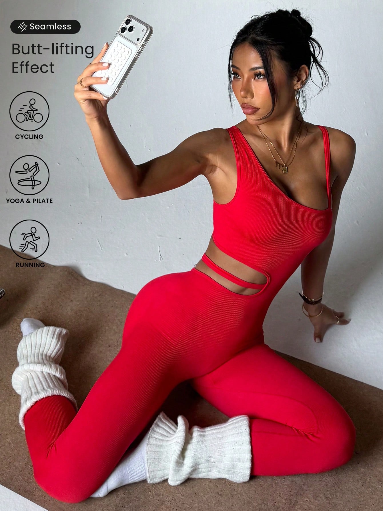 Pilates Yoga Leggings - Bellissimo design per la schiena, leggings