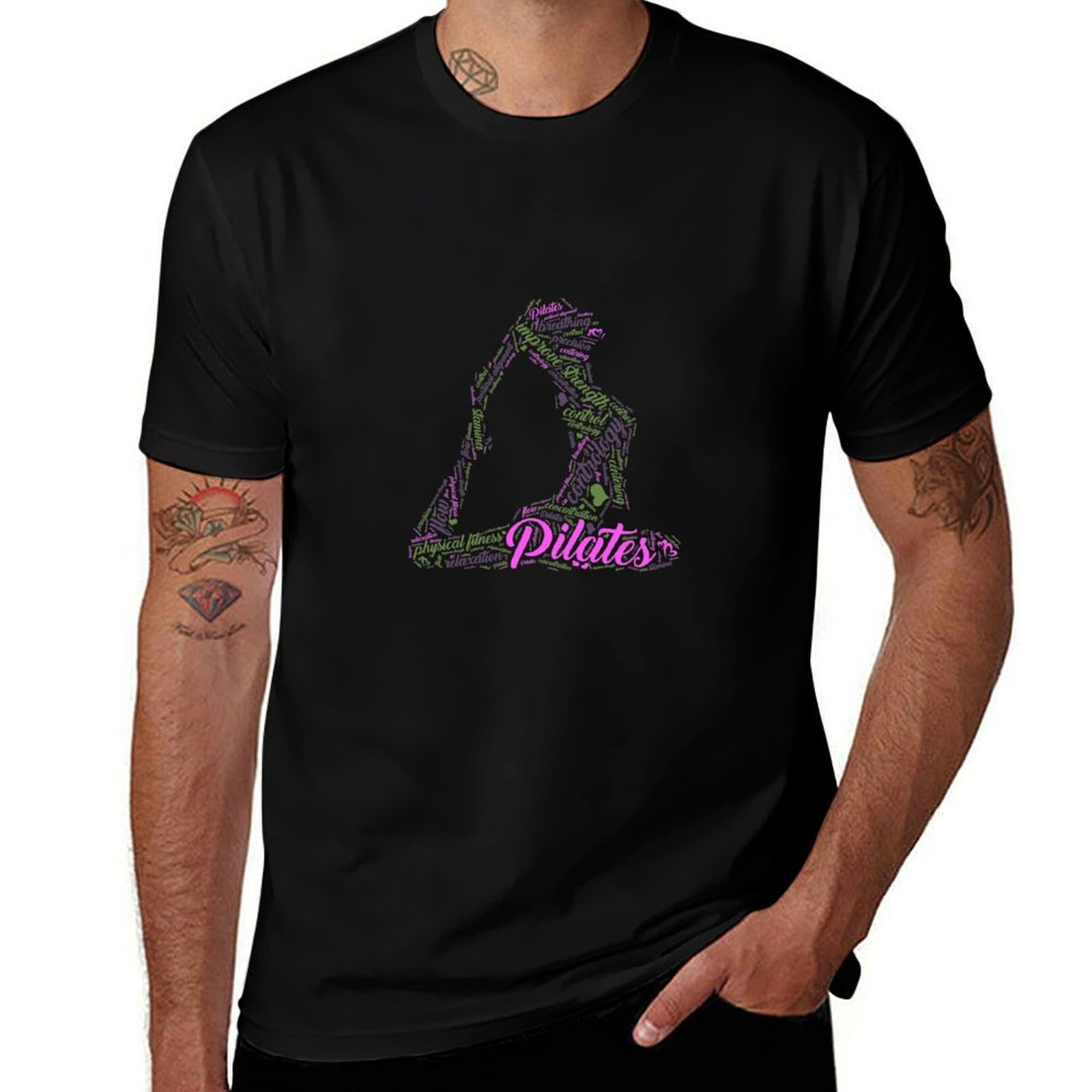Pilates Yoga Classes - T-shirt classica basic casual da donna