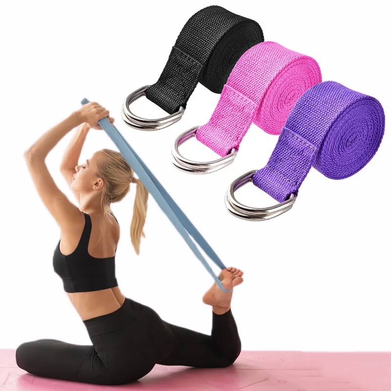 Pilates Yoga Ring Exercises - 183*3.8 cm Cinghia di Yoga Cotone