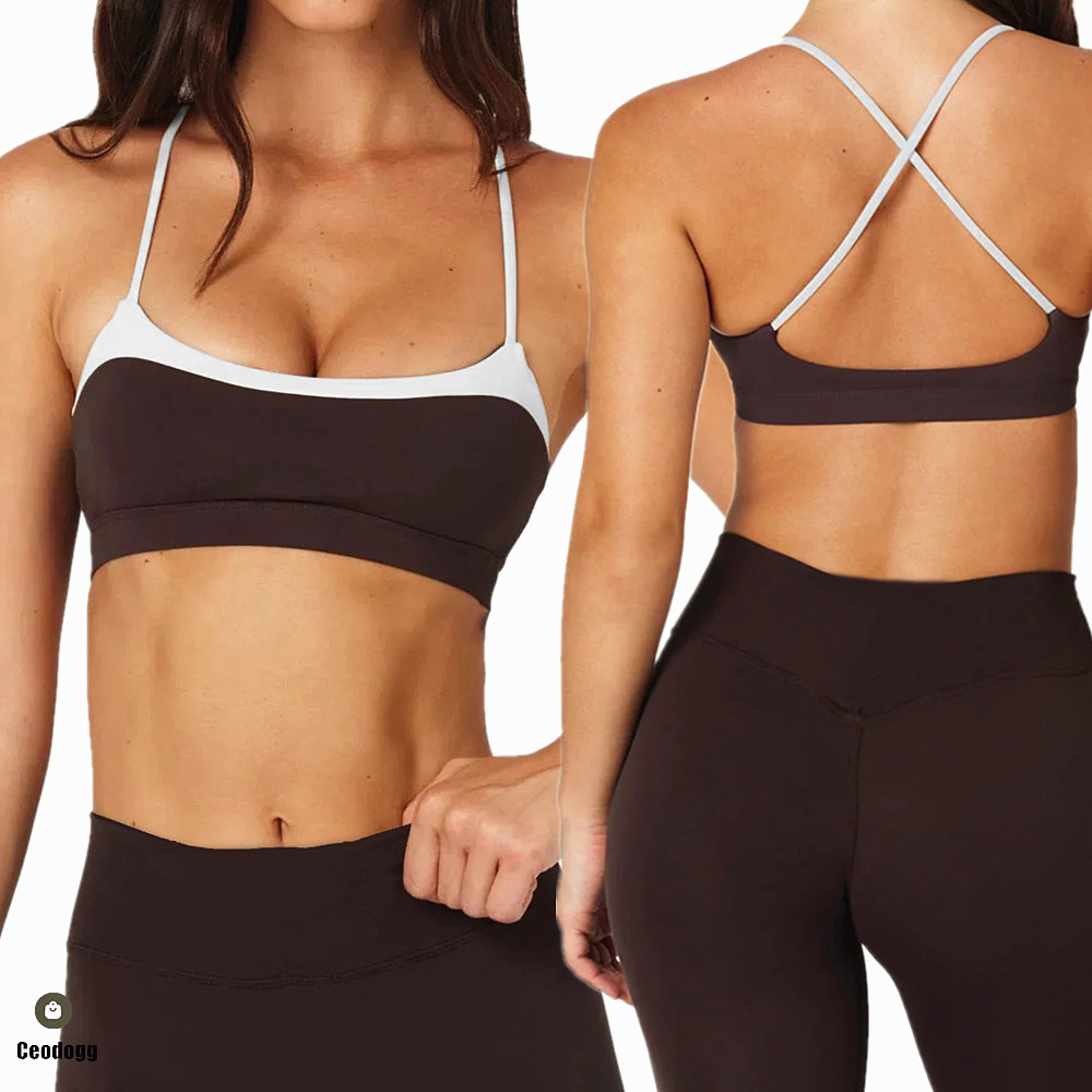 Pilates Yoga Leggings - Reggiseno sportivo da yoga per donna,