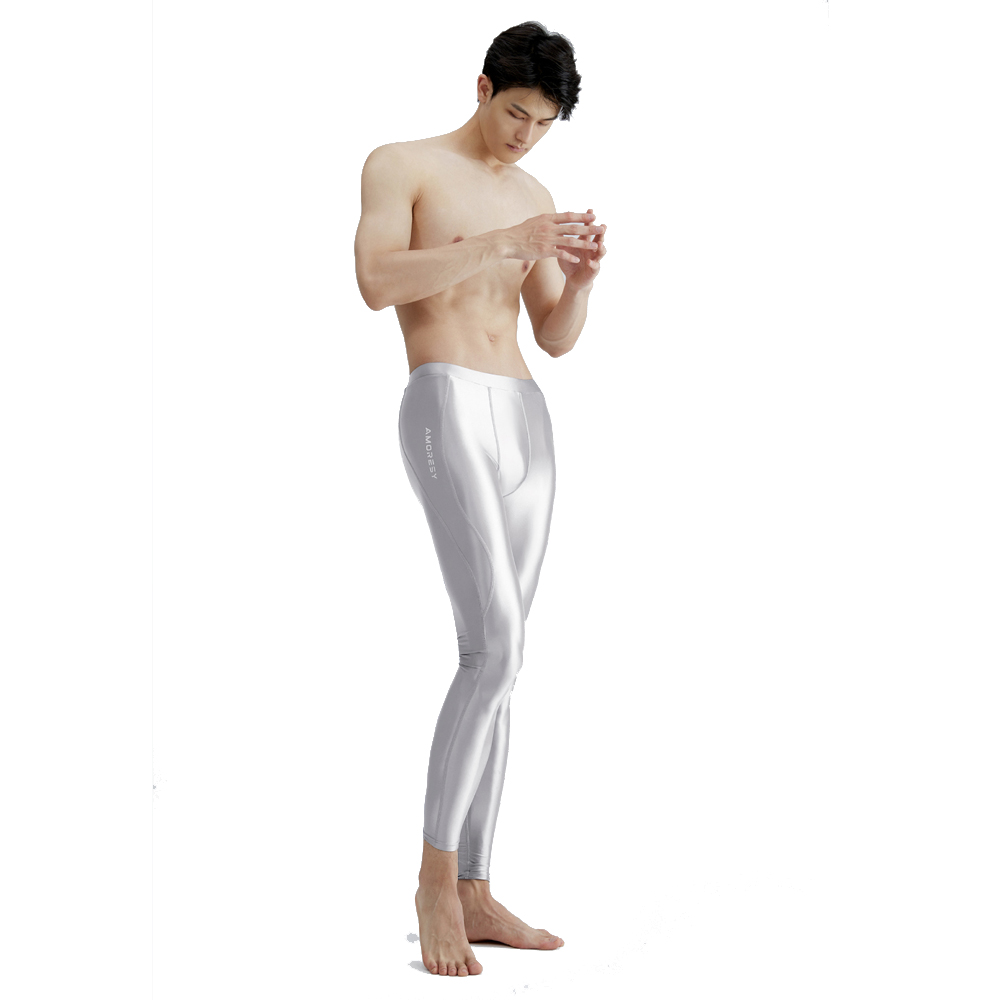 AMORESY Men Satin Smooth Runni - Pilates Yoga Leggings recensione e prezzo