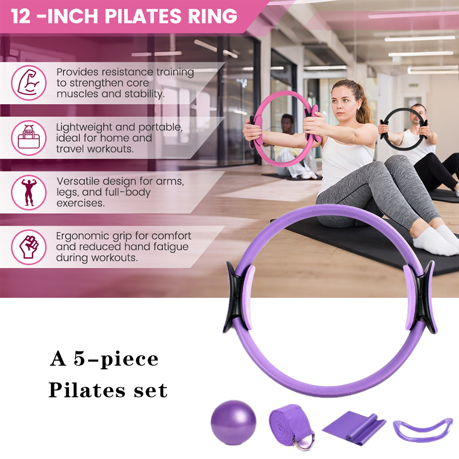 LOGO personalizzato 5 pezzi pa - Pilates Yoga Ring Exercises recensione e prezzo